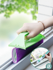 Щетка для мытья посуды 门窗窗槽缝隙神器窗户凹槽刷清理槽沟清洁窗缝工具擦窗台轨道万能