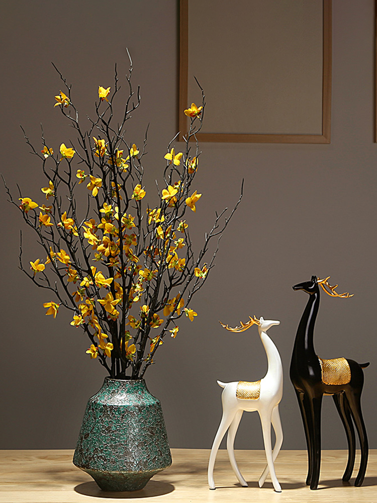 Jingdezhen ceramics vase manual creative new Chinese style western - style porch sitting room adornment dried flower arranging flowers is placed