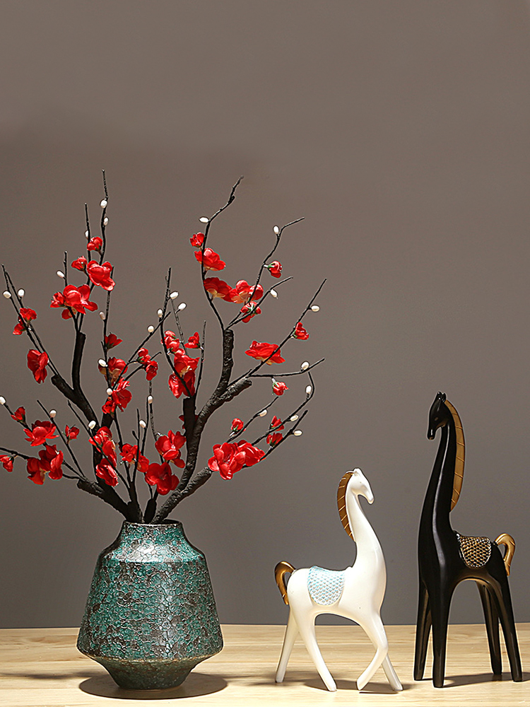 Jingdezhen ceramics vase manual creative new Chinese style western - style porch sitting room adornment dried flower arranging flowers is placed