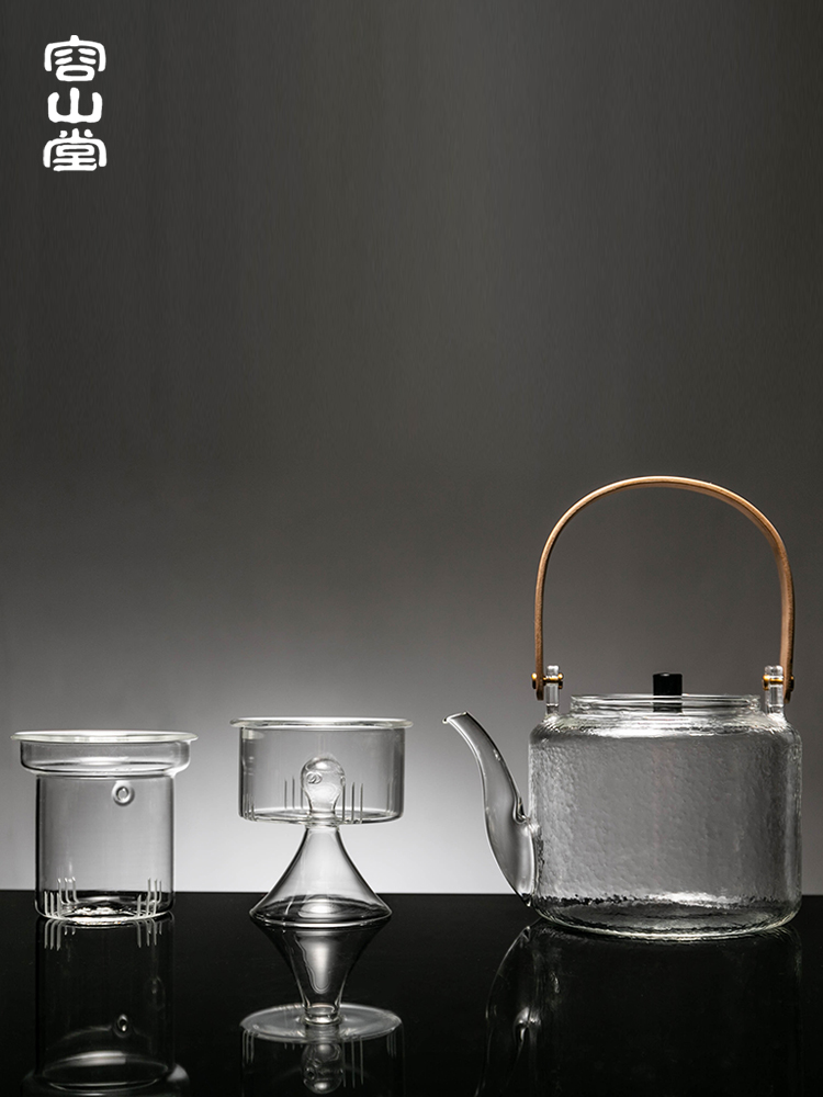 RongShan hall Pyrex cooking steaming tea is tea kettle black tea, the tea, the electric TaoLu pot of tea stove large girder