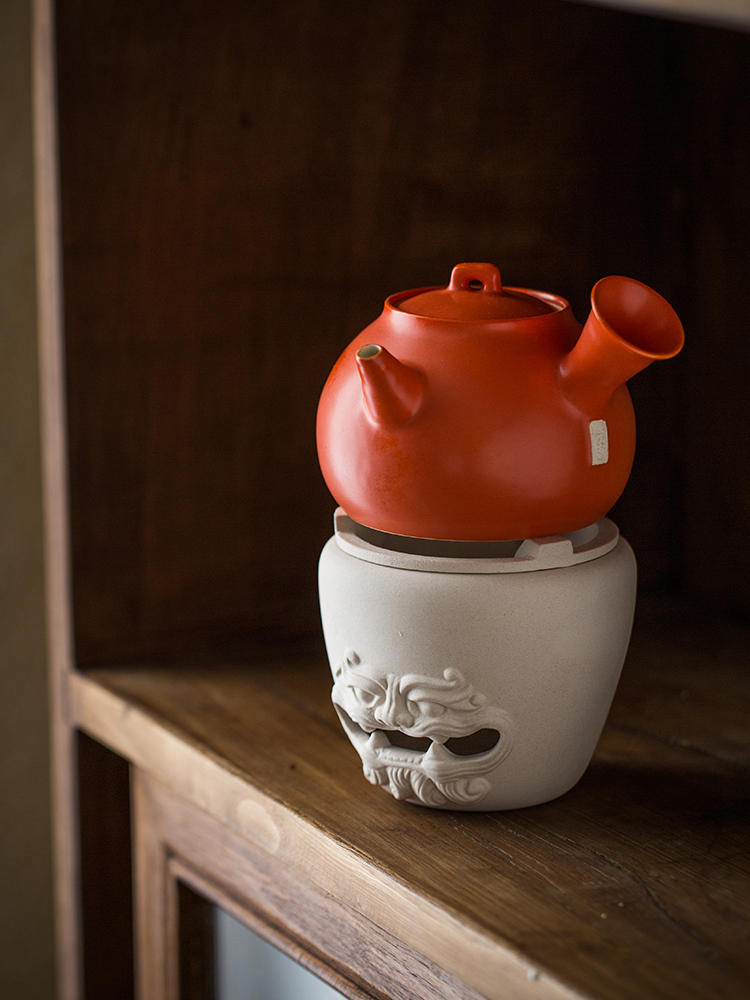 Cloud (alum red ceramic side the boiling kettle household girder ceramic POTS white tea, the tea, the electric TaoLu boiled tea ceramic furnace