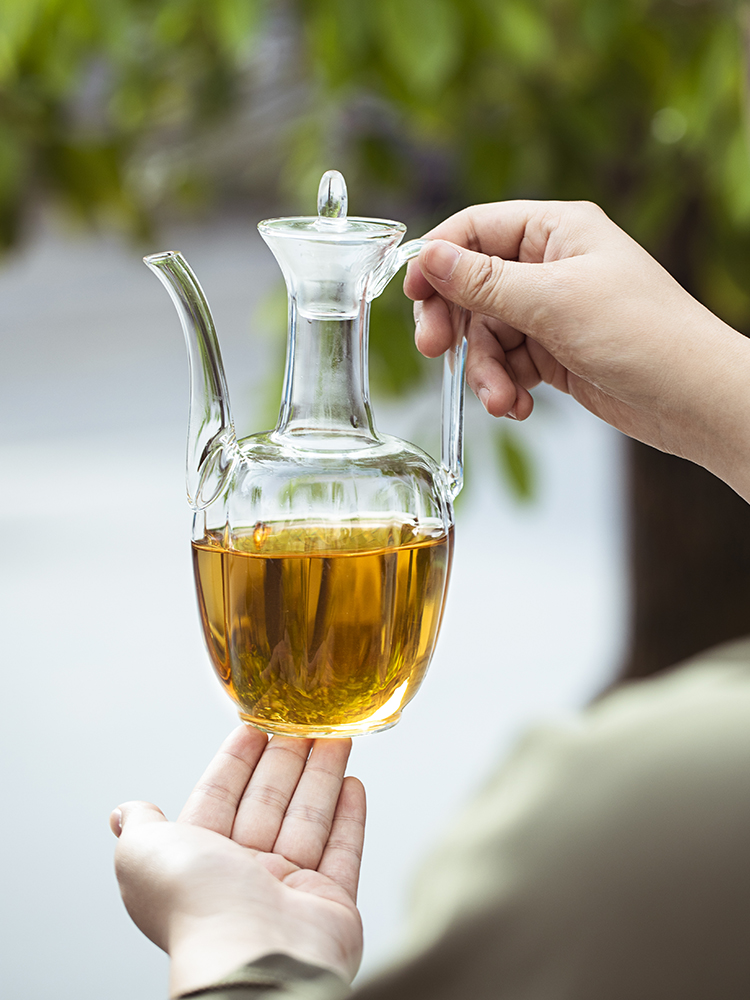 Tea set household manual imitation song dynasty style typeface cooked melon leng ewer heat - resistant glass teapot household electrical heating TaoLu teapot