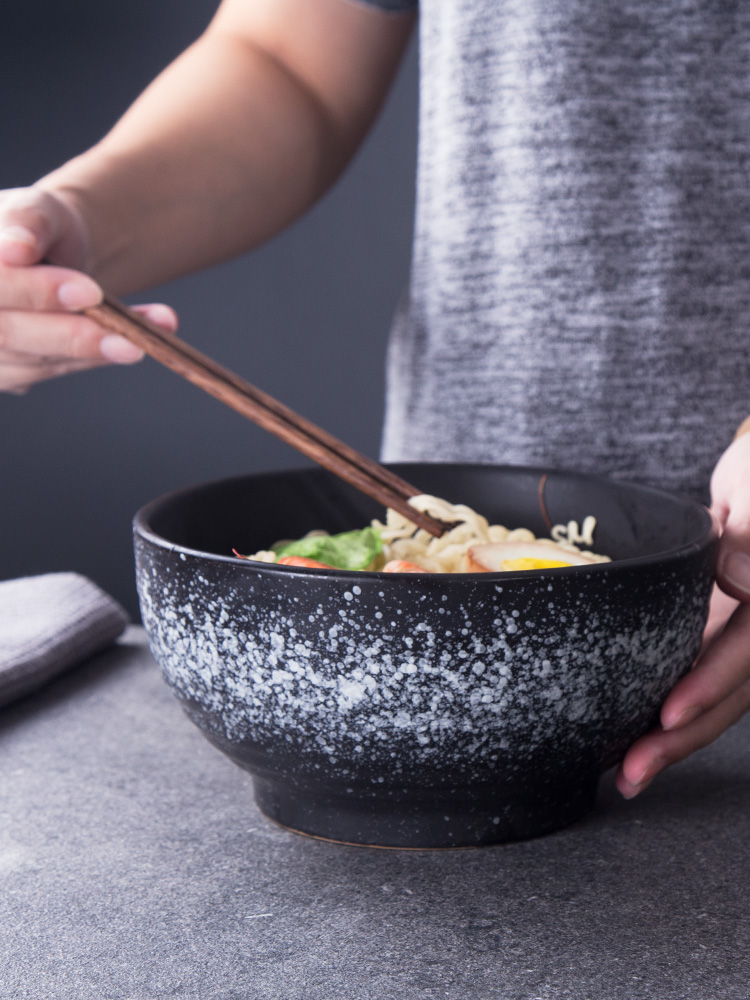 Creative Japanese ceramic bowl large rice bowls taste thousand la rainbow such as bowl bowl of fruit salad bowl dish bowl