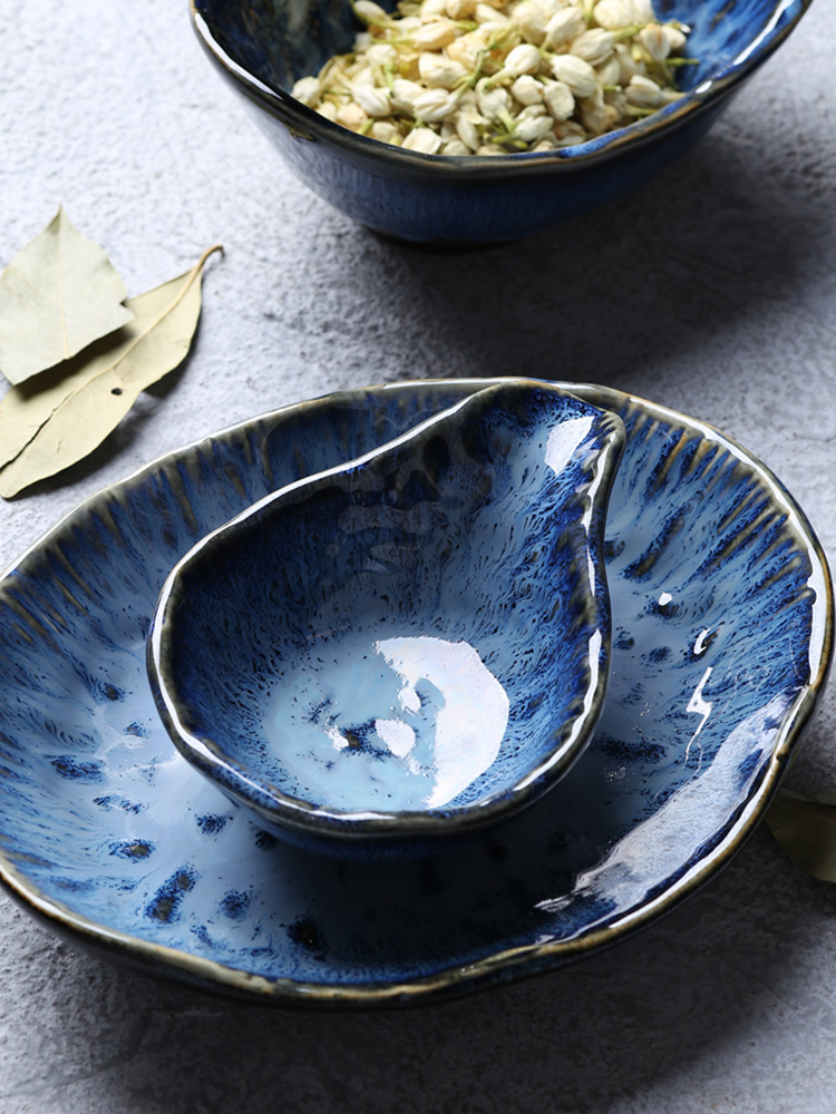 Boreal Europe style up snacks sauce dish dish dish dish ceramic plate seasoning sauce dip vinegar dish