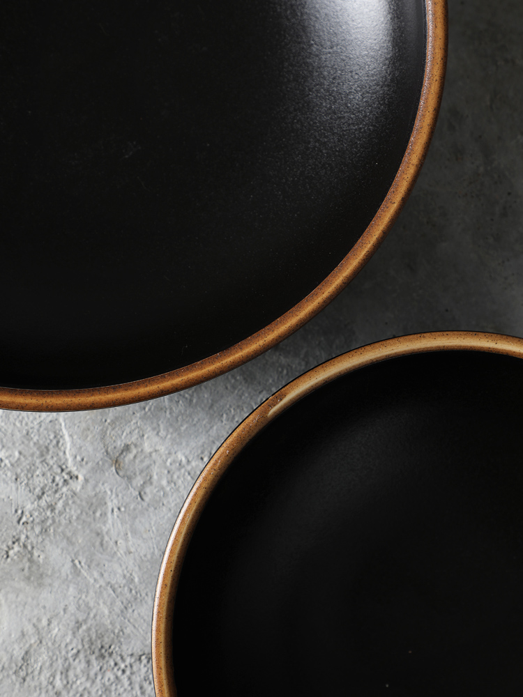 Creative ceramic tableware round bowl dishes to use western - style snack bowl bowl of cold dish bowl of salad bowl dessert bowl restaurant business