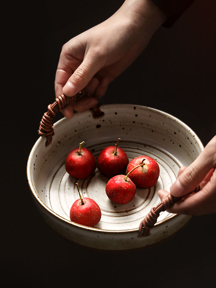 About Nine soil Japanese dishes retro coarse pottery dishes manual creative household fish dish ceramic vintage plate