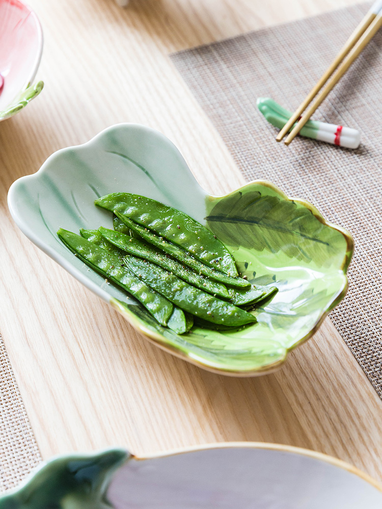 Modern housewives vegetables shape ceramic snack plate household small side dish bowl dessert bowl of fruit salad dishes