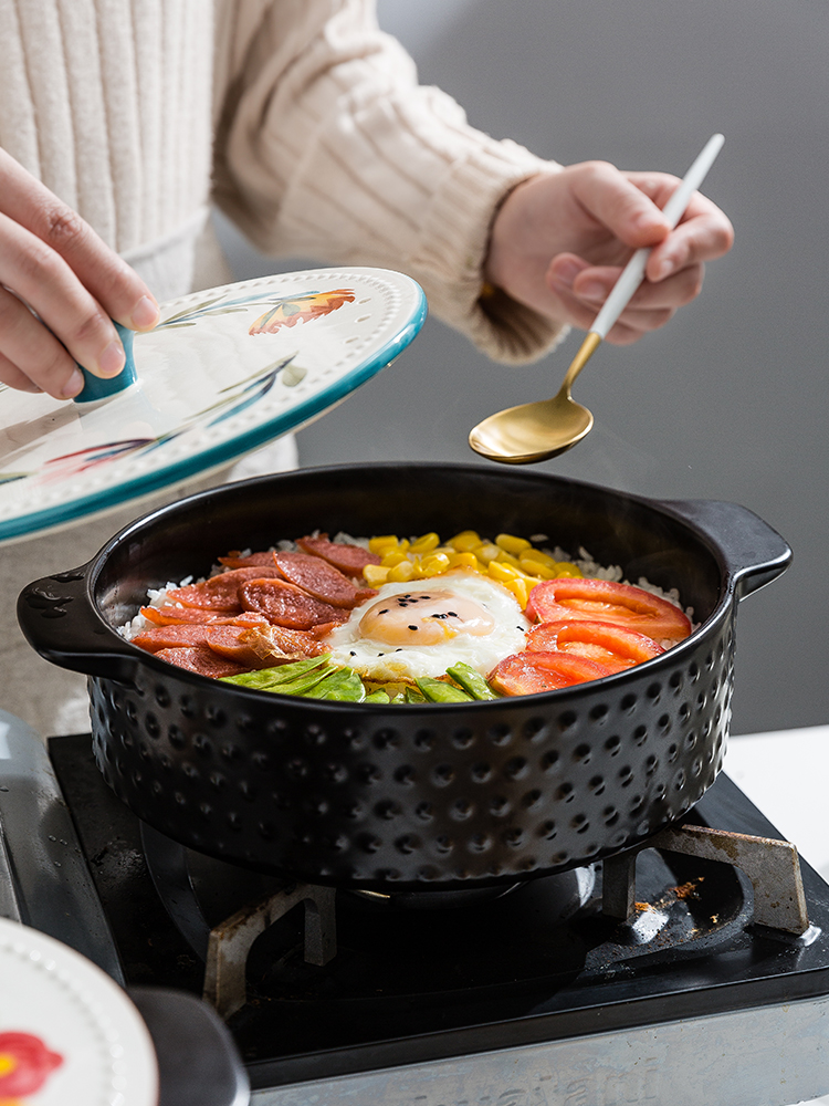 Modern housewives casserole stew household gas ceramic clay pot pot Shang Shi casserole pan high - temperature crock soup pot