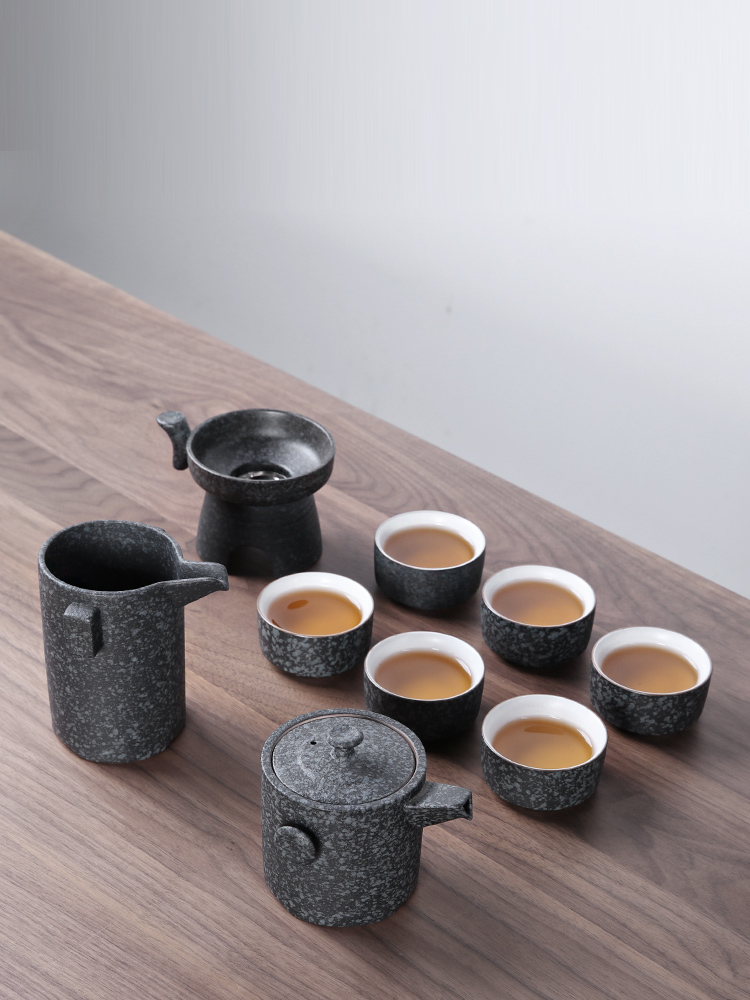 Three thousand coarse pottery tea sets tea tea village home from the Japanese ceramic teapot dry tea consolidation