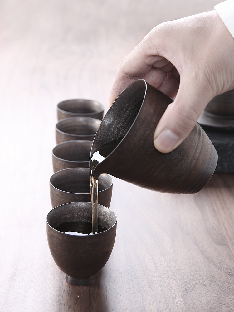 Three thousand coarse pottery kung fu tea cup tea village checking ceramic sample tea cup restoring ancient ways single cup of individual household master CPU