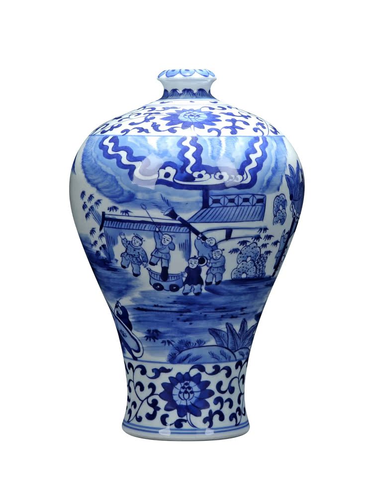 Jingdezhen ceramic vase large household porcelain vase furnishing articles flower arrangement sitting room adornment archaize porcelain vase