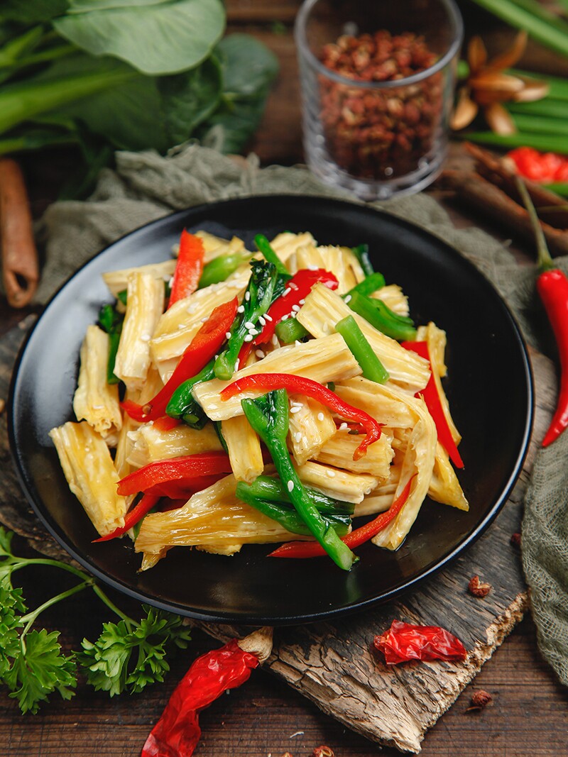 逍遥老杨家 原浆黄豆腐竹干货 500g*2件 双重优惠折后￥22.8包邮（拍2件）