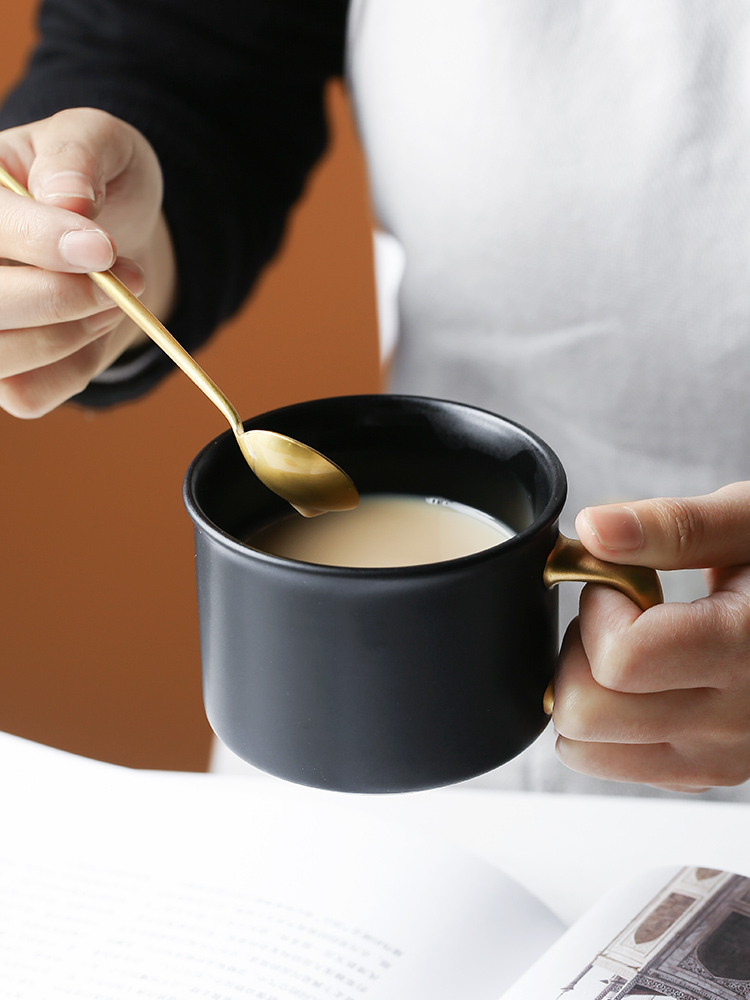 Porcelain color beauty creative ceramic keller simple ins coffee cup set couples cup cup coffee cups and saucers