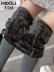 Bà bầu xà cạp cộng với quần nhung dày cho bà bầu Quần mùa thu đông mặc quần cotton nâng bụng quần ấm