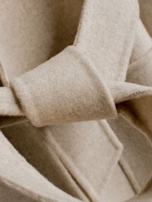 Chống giải phóng mặt bằng hai mặt áo khoác nữ dài phần trên đầu gối áo len không có ngôi sao cashmere với cùng một phong cách áo len xu hướng áo khoác nữ 2021 Áo len lót đôi