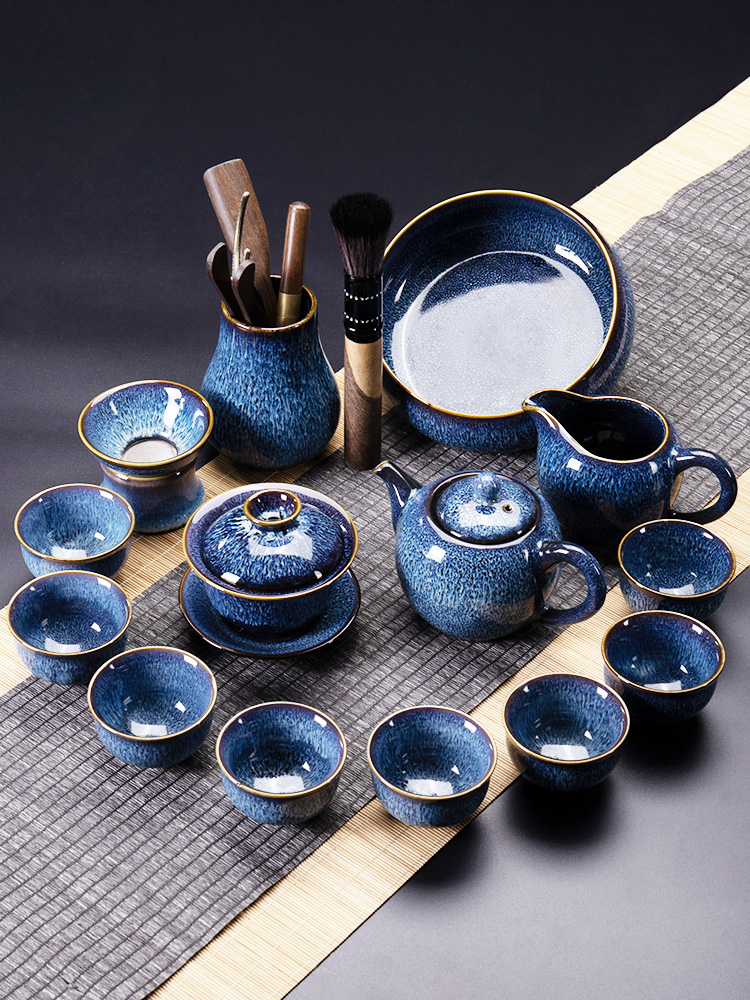 The Visitor ronkin contracted up tea red glaze, the home office kung fu tea set ceramic cups teapot