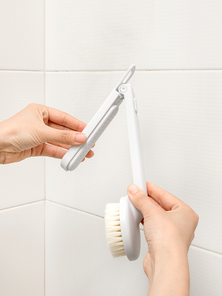 Artifact Cuozao chà chà bùn lại Shank xám tắm bàn chải lông Thớt gấp tắm lười biếng-mình