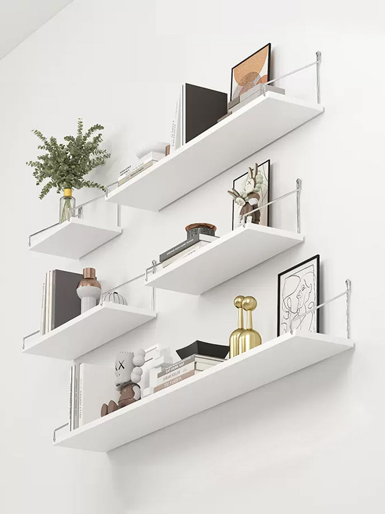 sách trang trí Kệ treo tường miễn phí đục lỗ tường trang trí vách ngăn set-top box router kệ kệ sách treo tường tấm ván kệ đứng trang trí kệ tường phòng khách