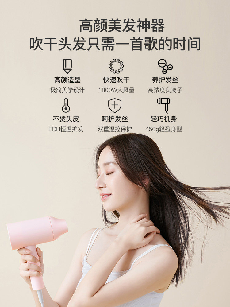 网易严选 轻量负离子护发速干吹风机 3987877 天猫优惠券折后¥79包邮(¥129-50)