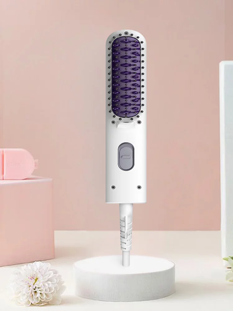 娜么美 Lazy straight -hair combing artifact automatic roll two -purpose use without injury to the ionic mini e -combs