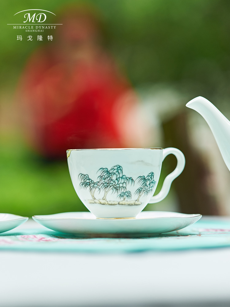 M20 margot lunt feast 15 head west lake lotus coffee ipads China coffee set suit household gift box set