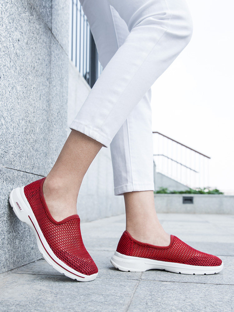 健足乐 老人鞋 单层网面健步鞋 聚划算+天猫优惠券折后￥78包邮（￥168-90） 男、女多色可选