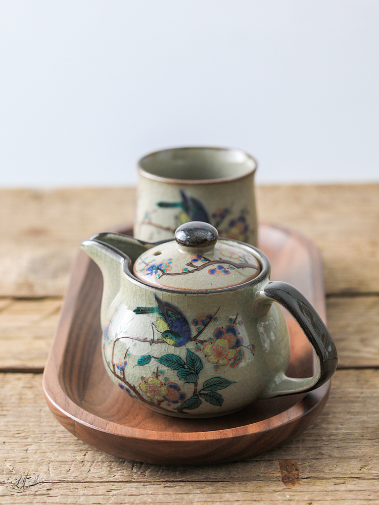 Burn it love make Japanese nine valley imported pottery and porcelain teapot tea cup tea sets with gift box products