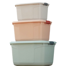 Storage box large household thickened book storage box clothes plastic storage box car toy box quilt living room