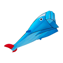 Software Whale Kite children adults special 2024 new micro wind easy to fly Weifang net red large upscale wire wheel