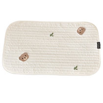 Baby Flat Pillow Newborn Quilted Pure Cotton Cartoon Embroidered Cloud Pillow Newborn Baby 0 Height Anti-Spitting Pillow