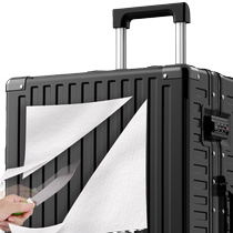 Luggage suitcase for women boarding aluminum frame suitcase for men thickened strong and durable universal wheel trolley case suitcase password box leather suitcase