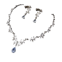 Childrens Necklace Set Girls Pearl Girls Rhinestone Crystal Cute Princess Decoration Sweet Catwalk Accessories