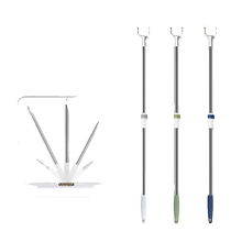 Floor scraping fork clothes drying rod fork magic broom bathroom household clothes drying fork clothes collecting rod clothes picking rod thickened