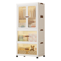 Simple installation-free storage cabinet baby childrens folding wardrobe living room home baby clothes cabinet storage cabinet storage cabinet