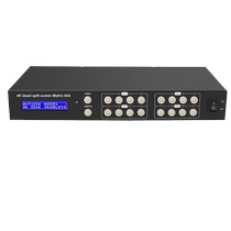 hdmi matrix distribution four in four out two out seamless switcher without black screen with coaxial optical fiber red and white 4 in and 2 out with audio separation separation with remote control 4K60hz high definition 1080P frequency division