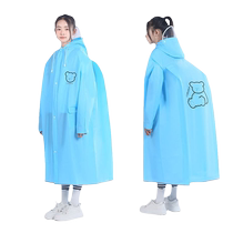 Childrens raincoat student boys and girls waterproof full body 2024 new style boy with school bag bit for middle-aged and older children to go to school