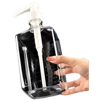 Sugar pressure bottle glass fructose squeeze bottle plastic syrup bottle milk tea shop quantitative sugar pressure bottle hand pressure head