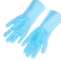 Pet bathing gloves dog and cat bathing artifact Teddy Golden Retriever bathing massage brush anti-scratch anti-bite cleaning