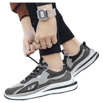 Mens autumn trendy casual running shoes mesh breathable sports shoes fashionable Korean dad shoes good partner mens shoes