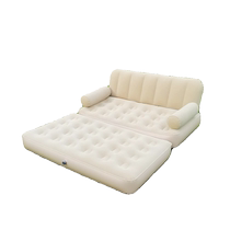 Inflatable seat outdoor sofa lounge chair camping mattress folding household air cushion furniture dual-purpose durable double-layer handmade