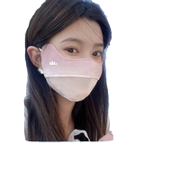 Banana ice silk sunscreen mask for women UV protection eye protection full face mask cool breathable summer thin style