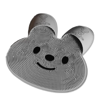 Silicone massage foot mat Rabbit bathroom non-slip mat bath foot rub artifact foot washing shower room floor mat cleaning