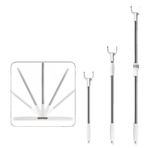 Clothes drying pole extended clothes pole retractable clothes pole household balcony clothes picking pole stainless steel clothes drying pole