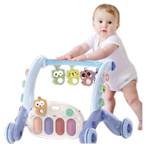 (Extra large size remote control charging) Newborn baby toy sound and light remote control pedal piano fitness stand for 0-1 year old baby