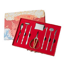 Japan imported special tools for eating crabs eight pieces of crab eating tools scissors for eating hairy crabs and seafood clips