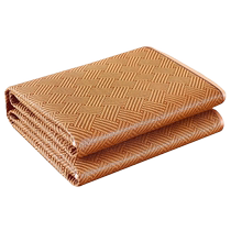 Summer mat student dormitory single summer foldable bamboo mat hemp summer household baby rattan mat double-sided