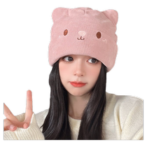 Knitted hat for pregnant women confinement hat postpartum autumn and winter hat womens knitted toe cap woolen hat cute summer thin style