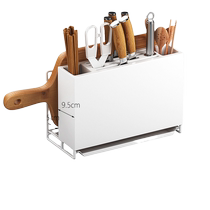 刀架置物架厨房台面筷笼刀具砧板一体架子壁挂式多功能收纳架墙壁