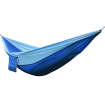 Hammock outdoor anti-rollover parachute fabric internet celebrity double swing outdoor camping hanging chair dormitory picnic outdoor
