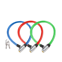 Bicycle lock anti-theft lock portable cable lock wire lock battery car glass door chain lock bicycle lock accessories